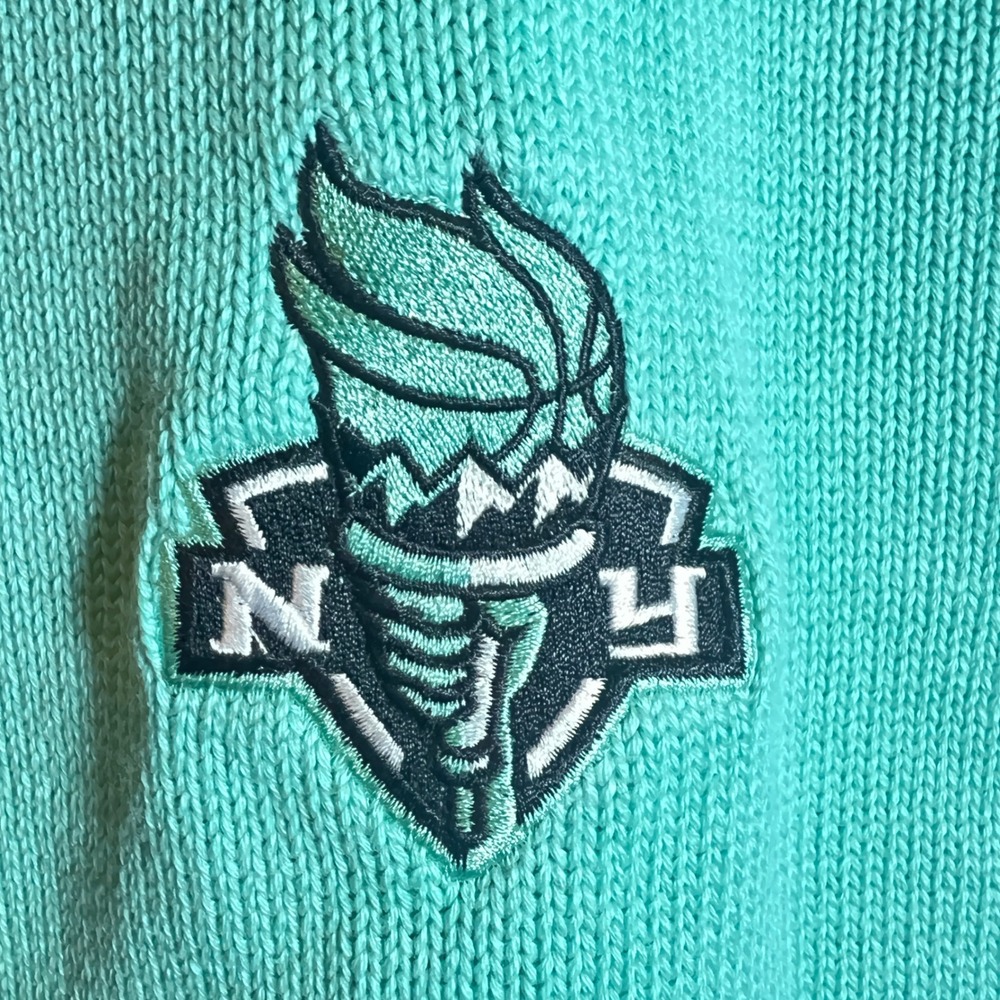 New York or Nowhere X WNBA Liberty Motto Sweater in Seafoam Green, Adult Medium - Picture 11 of 16